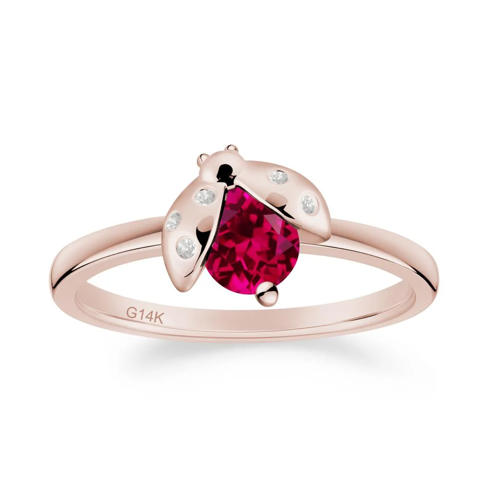 Ladybug Ruby Ring - Image 6