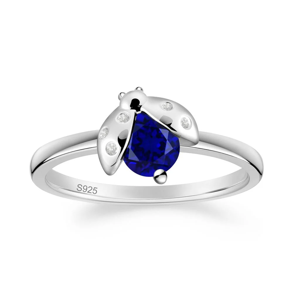 Ladybug Sapphire Ring