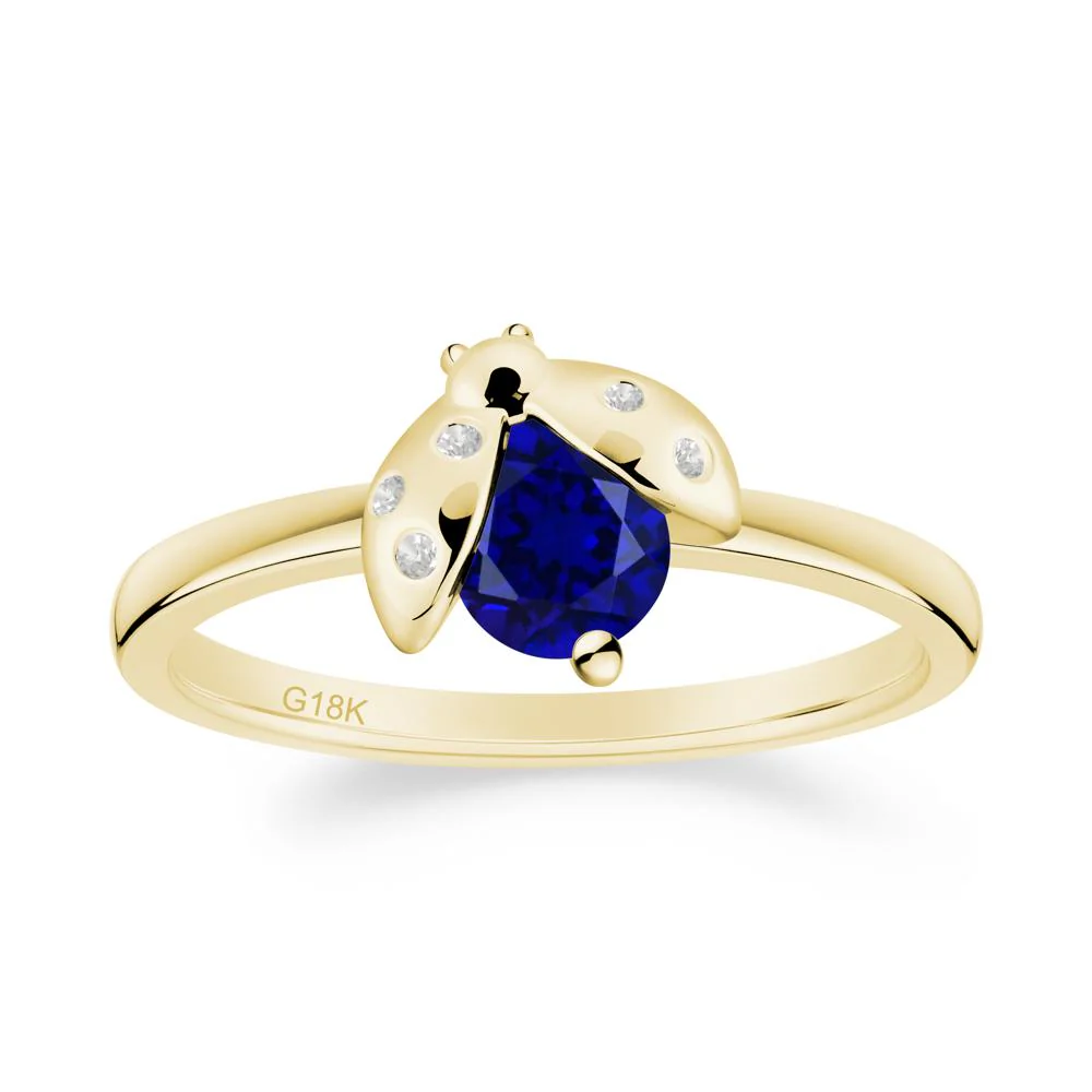 Ladybug Sapphire Ring - Image 8