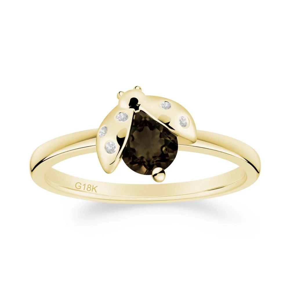 Ladybug Smoky Quartz Ring - Image 2