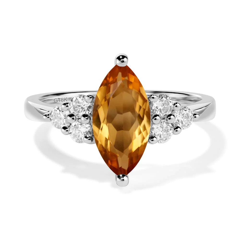 Citrine Marquise Engagement Ring - Image 6
