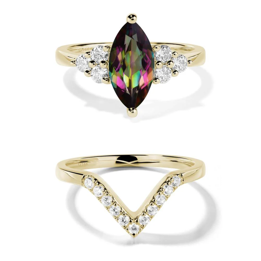 Mystic Topaz Marquise Engagement Ring - Image 15