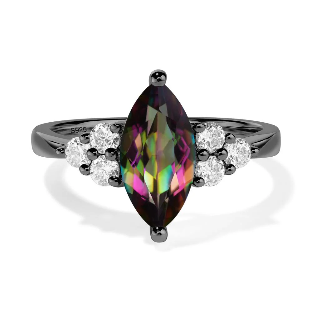 Mystic Topaz Marquise Engagement Ring - Image 2
