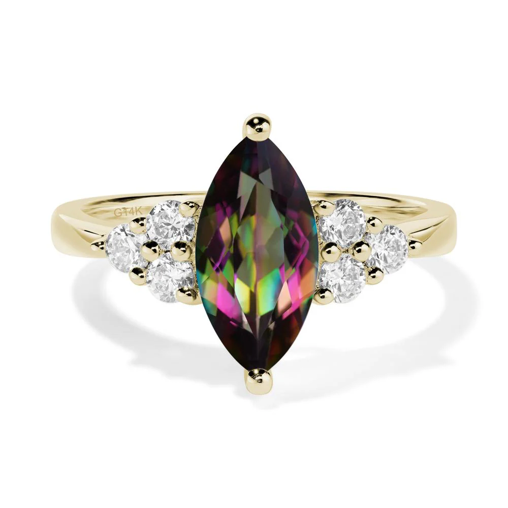 Mystic Topaz Marquise Engagement Ring - Image 4