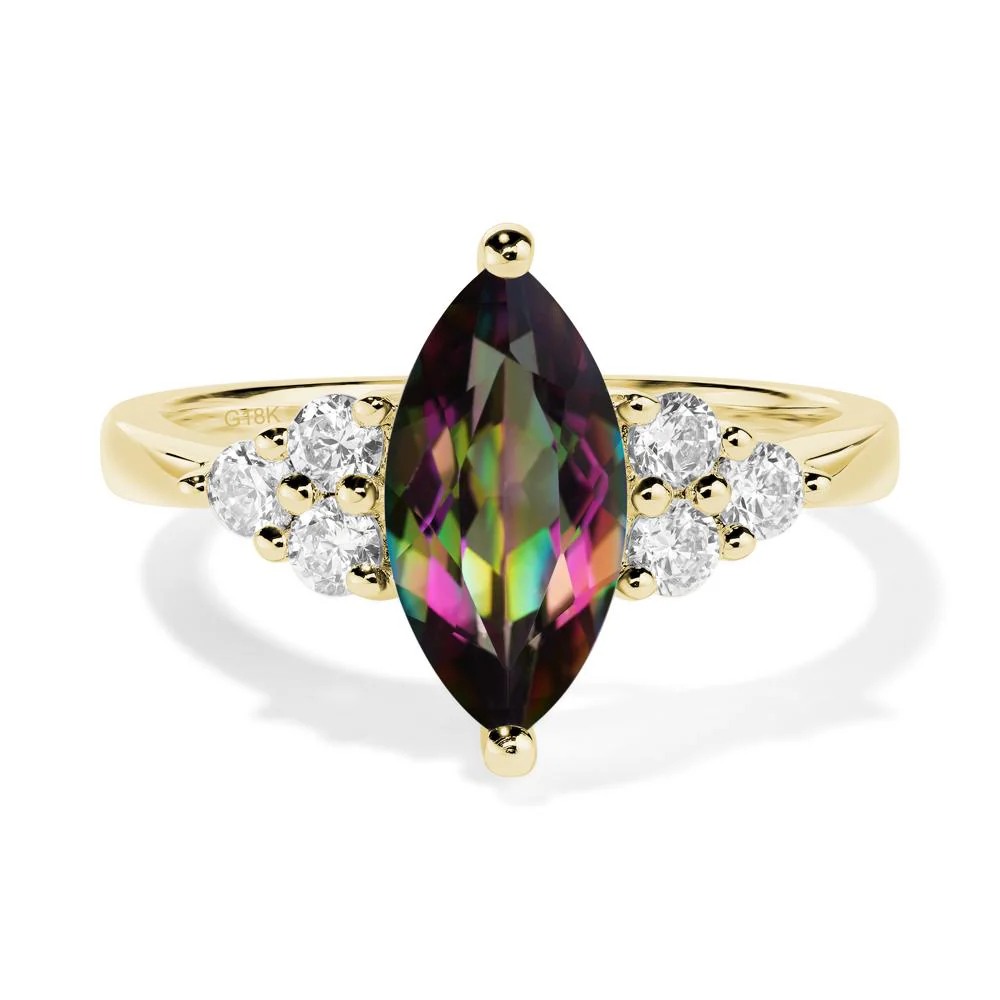 Mystic Topaz Marquise Engagement Ring - Image 7