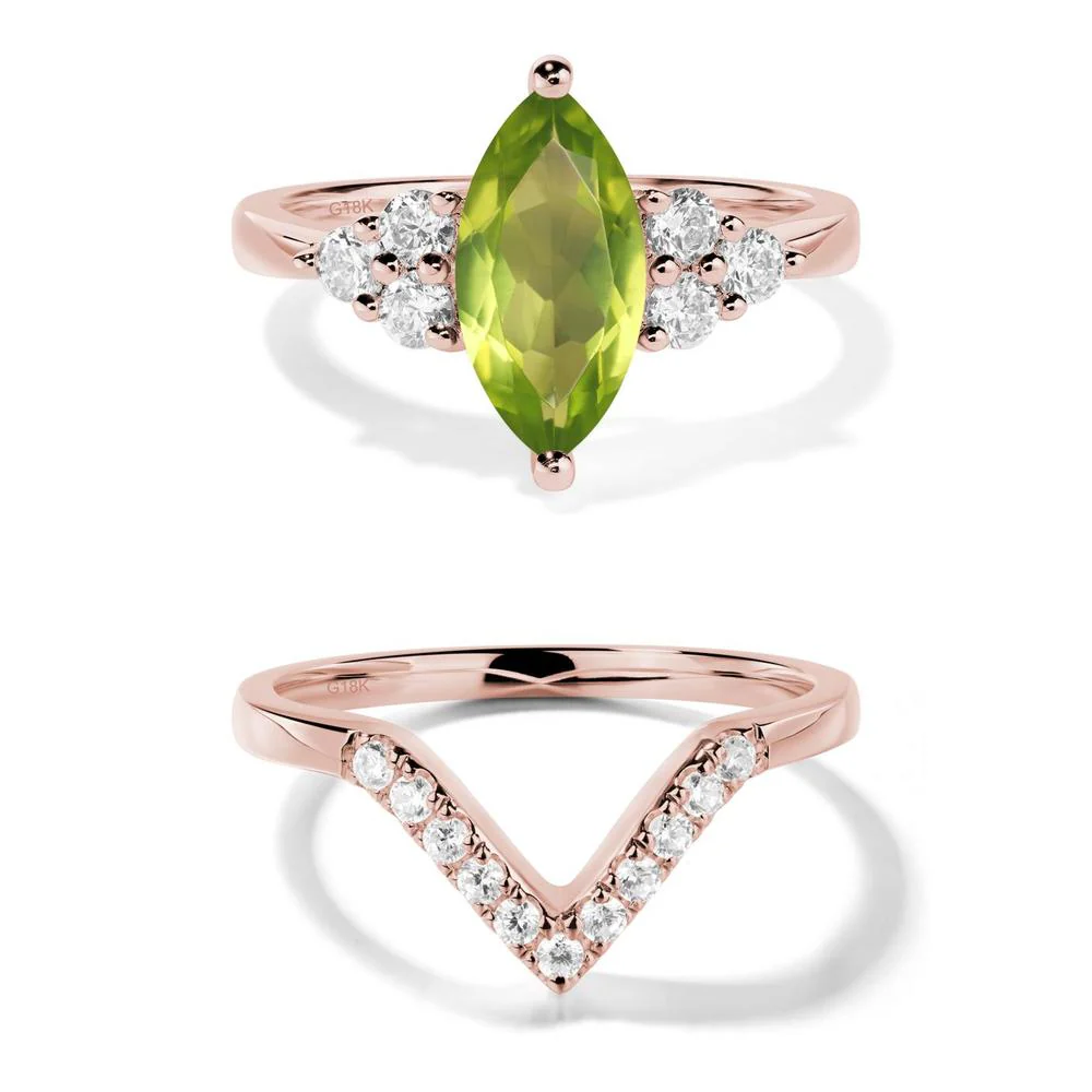Large Marquise Cut Peridot Ring - Image 17