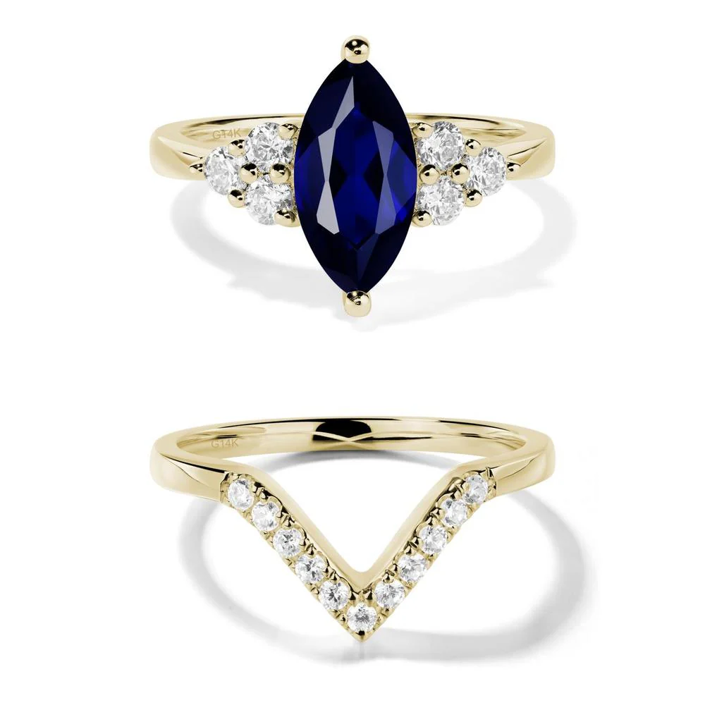 Sapphire Marquise Engagement Ring - Image 15