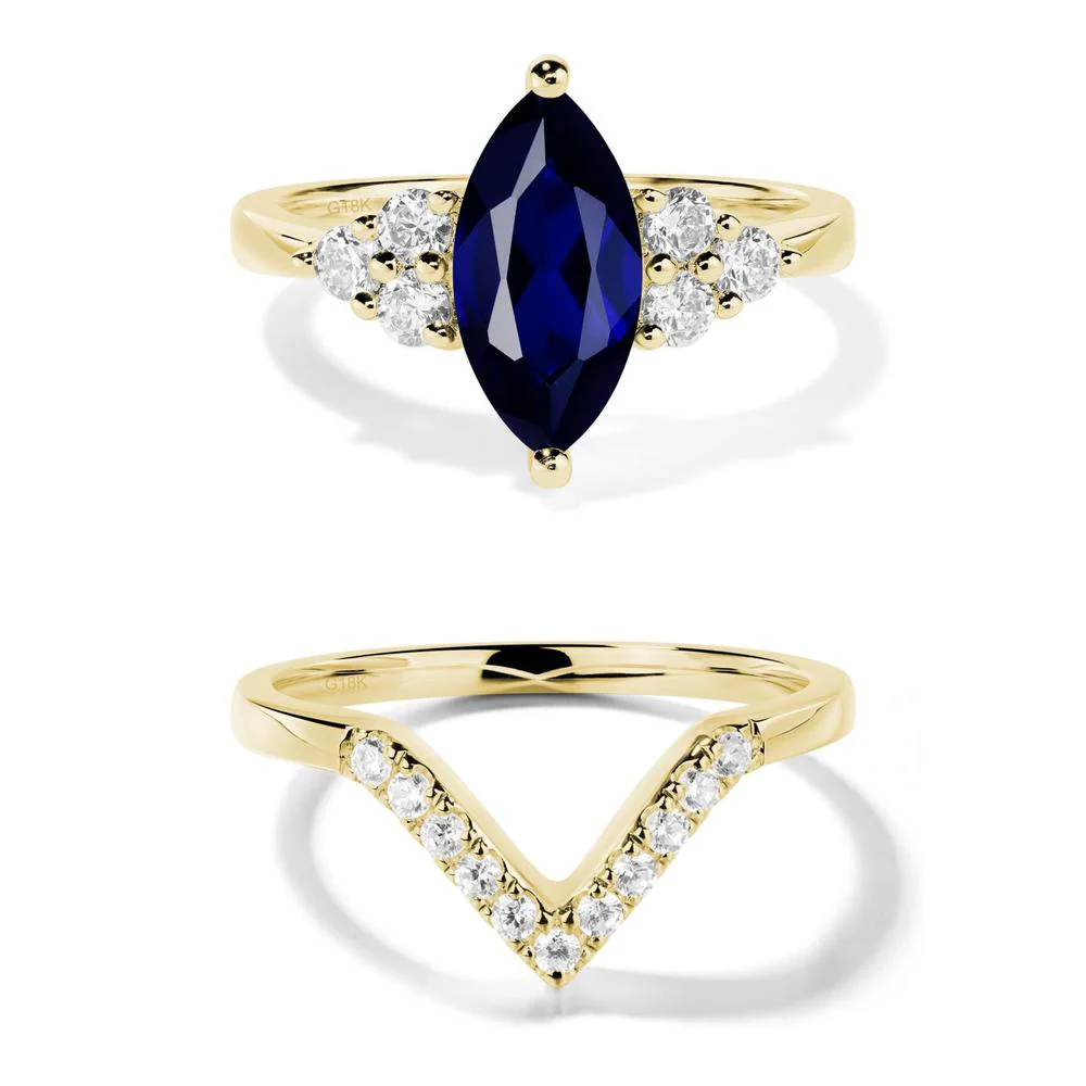 Sapphire Marquise Engagement Ring - Image 21