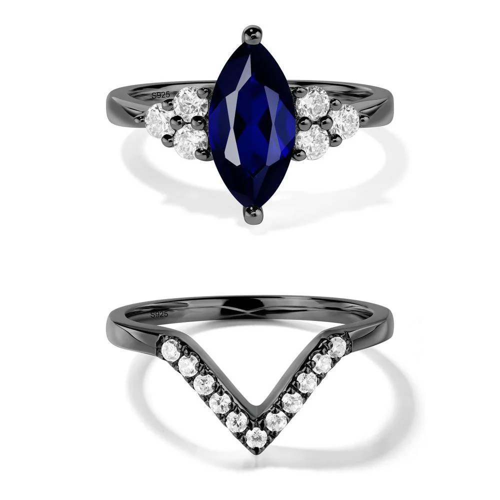 Sapphire Marquise Engagement Ring - Image 23