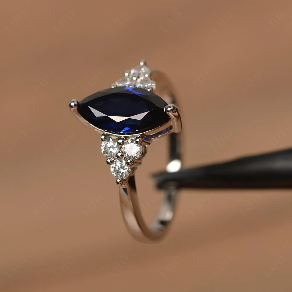 Sapphire Marquise Engagement Ring - Image 30