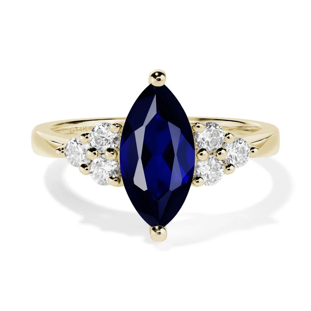 Sapphire Marquise Engagement Ring - Image 4