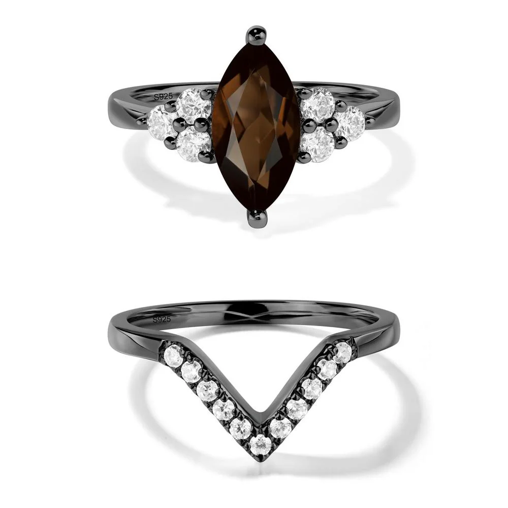 Large Marquise Cut Smoky Quartz Ring - Image 23