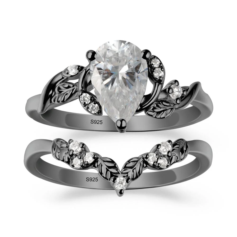 Leaf Inspired Moissanite Bridal Set - Image 7