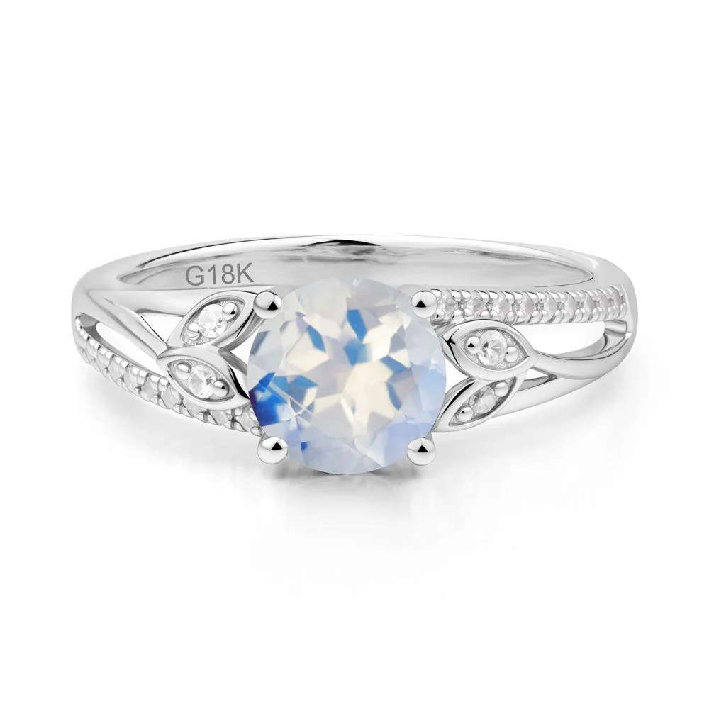 Leaf Inspired Moonstone Engagement Ring - Image 2