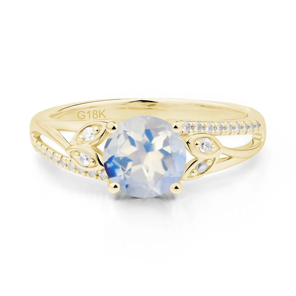Leaf Inspired Moonstone Engagement Ring - Image 8