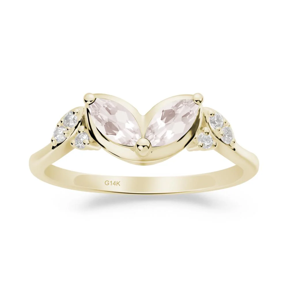 Leaf Inspired Morganite Ring - Image 8