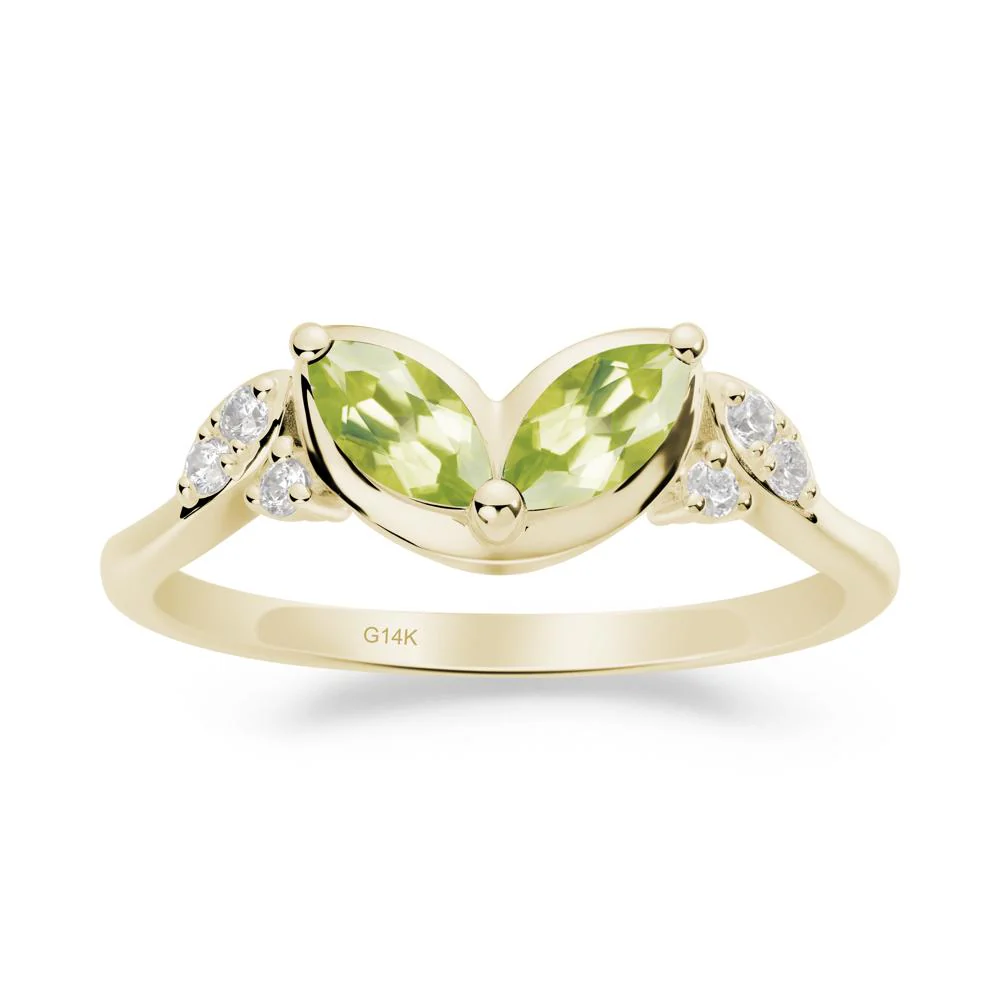 Leaf Inspired Peridot Ring - Image 3