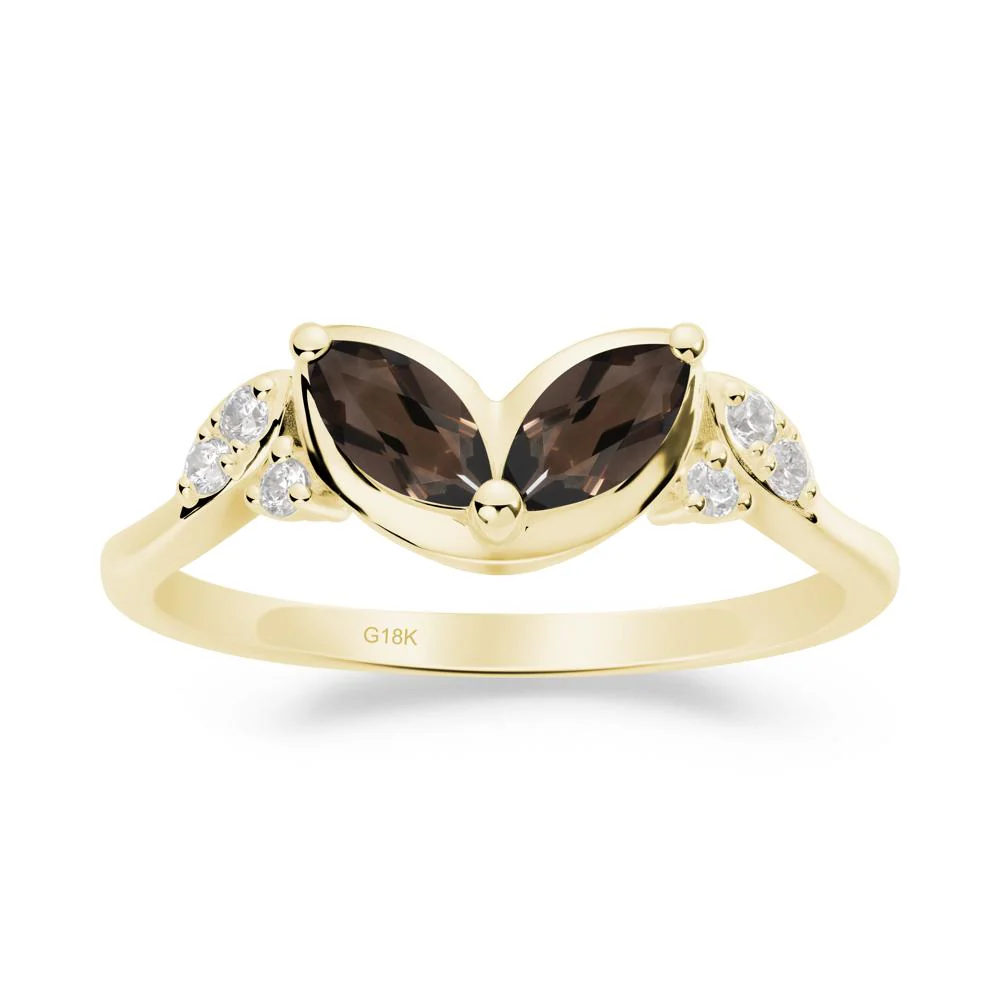 Leaf Inspired Smoky Quartz Ring - Image 4