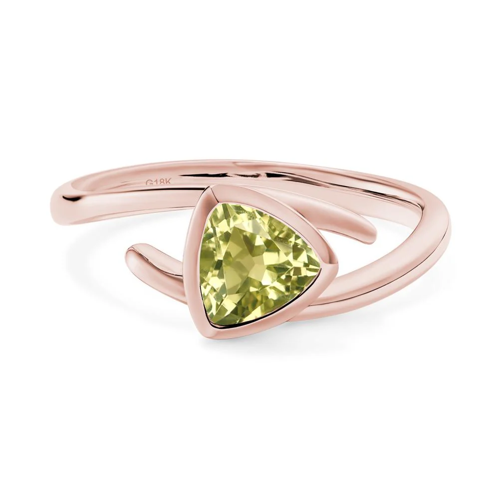 Bezel Set Lemon Quartz Ring - Image 6