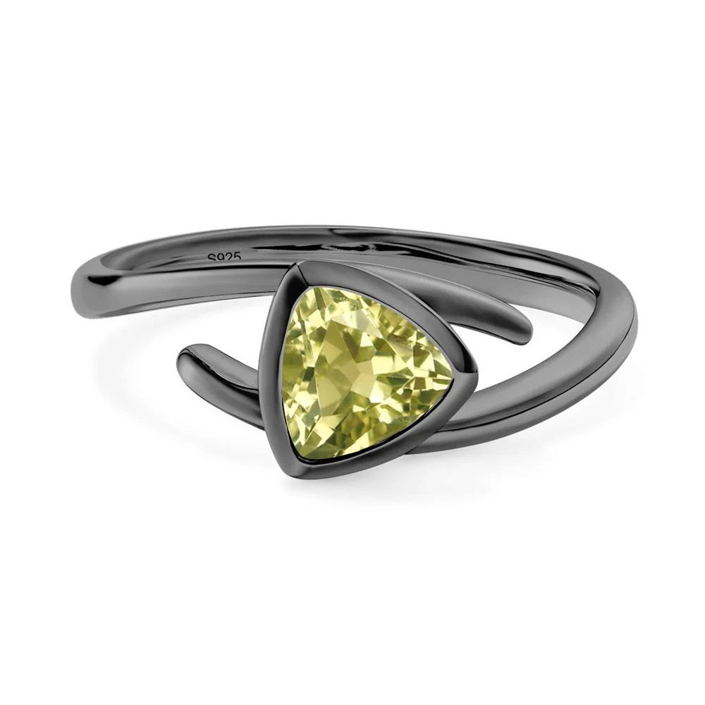 Bezel Set Lemon Quartz Ring - Image 7
