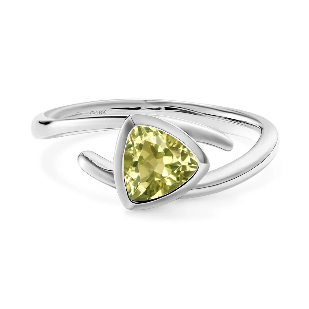 Bezel Set Lemon Quartz Ring - Image 8