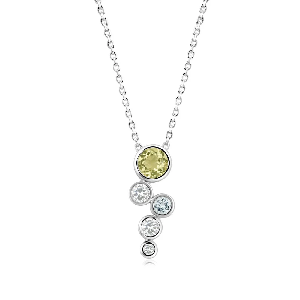 Lemon Quartz Graduated Drop Pendant - Image 6