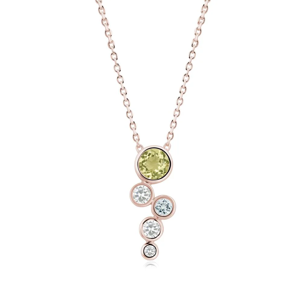 Lemon Quartz Graduated Drop Pendant - Image 7