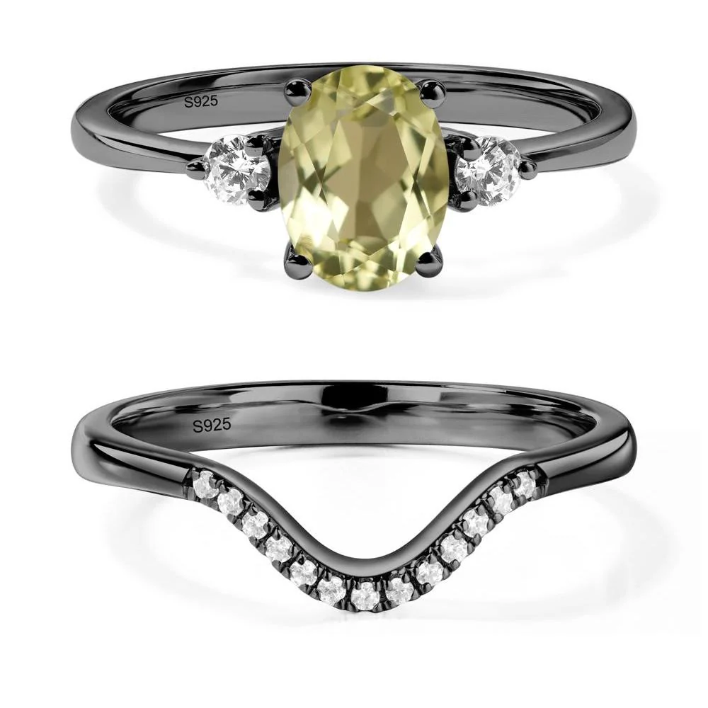 Trilogy Oval Lemon Quartz Ring - Image 23