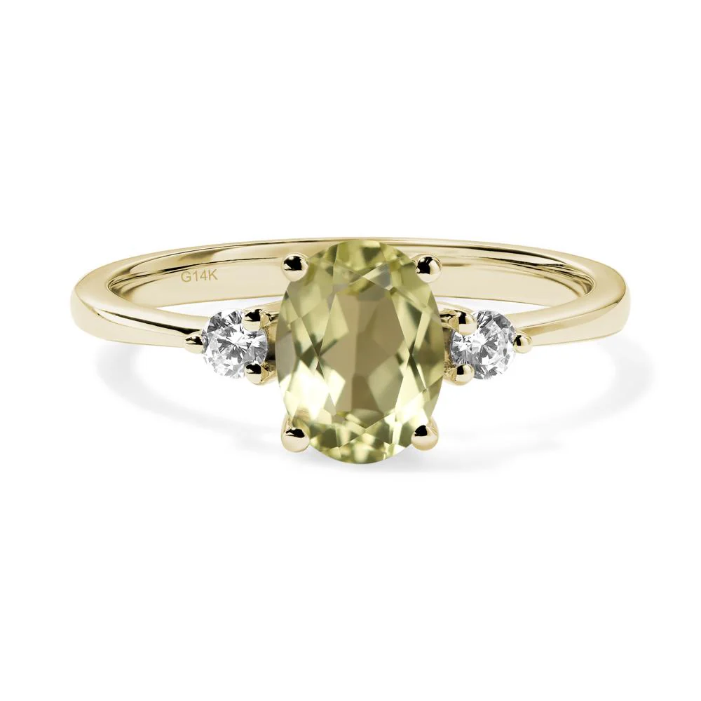 Trilogy Oval Lemon Quartz Ring - Image 4