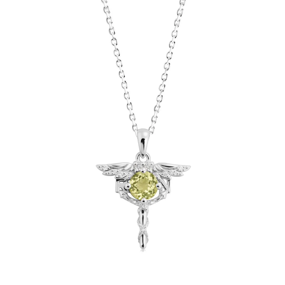 Lemon Quartz Rn Nurse Necklace - Image 8