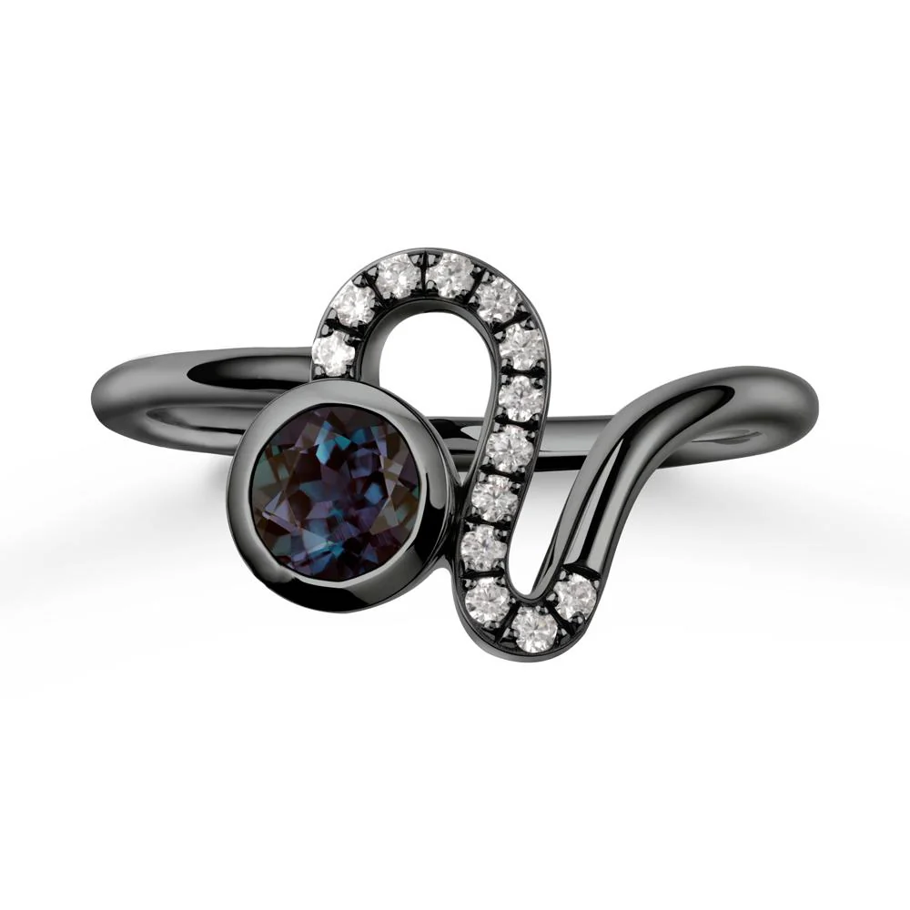 Leo Zodiac Alexandrite Ring-Generous & Passionate - Image 7
