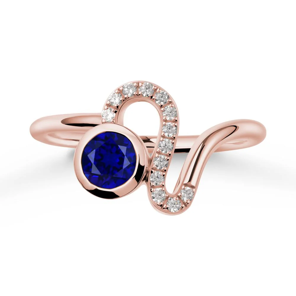 Leo Zodiac Sapphire Ring-Generous & Passionate - Image 4