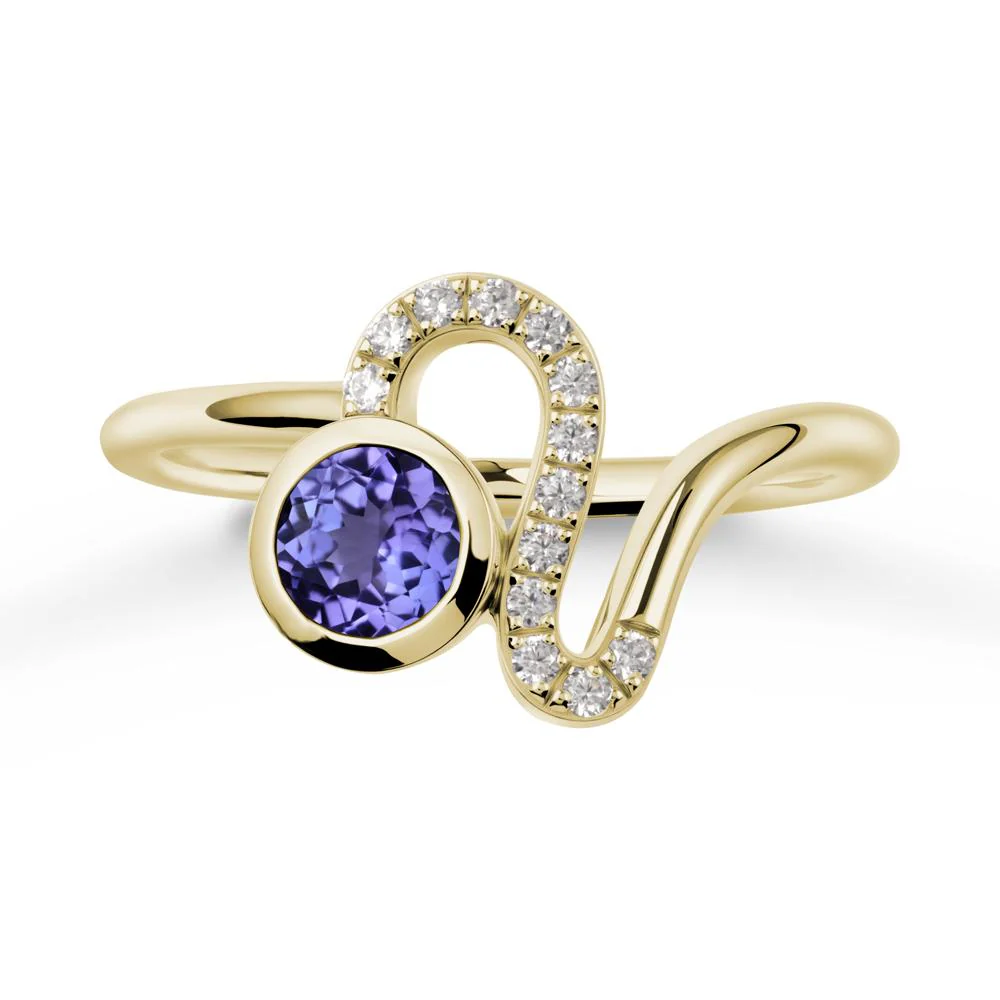Leo Zodiac Tanzanite Ring-Generous & Passionate - Image 3
