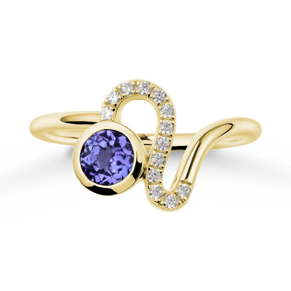 Leo Zodiac Tanzanite Ring-Generous & Passionate - Image 6
