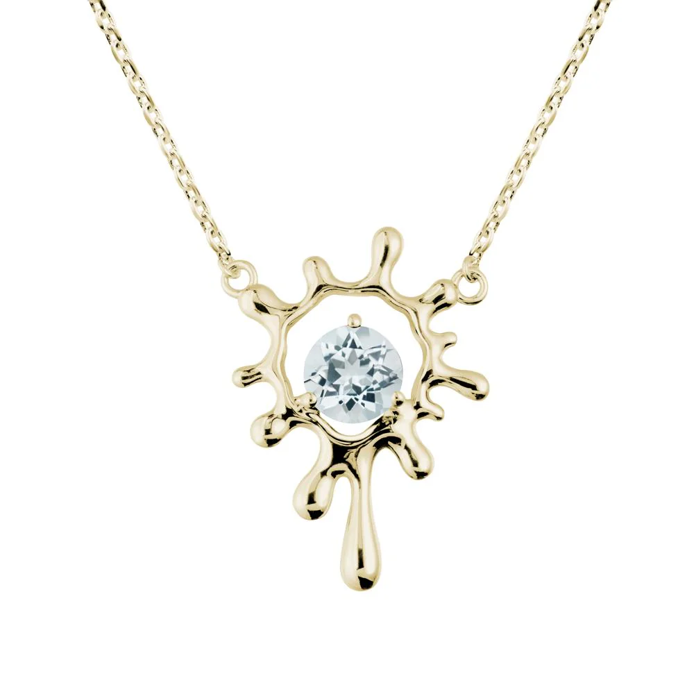 Liquid Aquamarine Necklace - Image 4