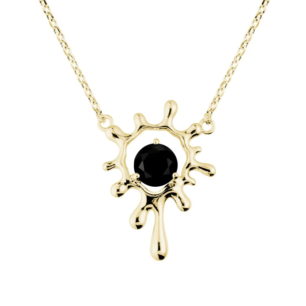 Liquid Black Spinel Necklace - Image 6