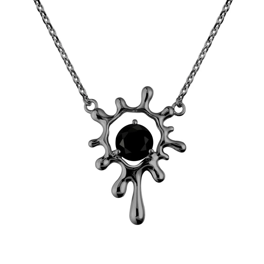 Liquid Black Spinel Necklace - Image 7