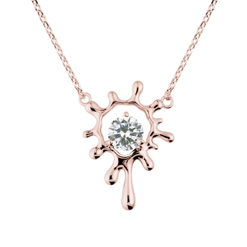 Liquid Cubic Zirconia Necklace - Image 4