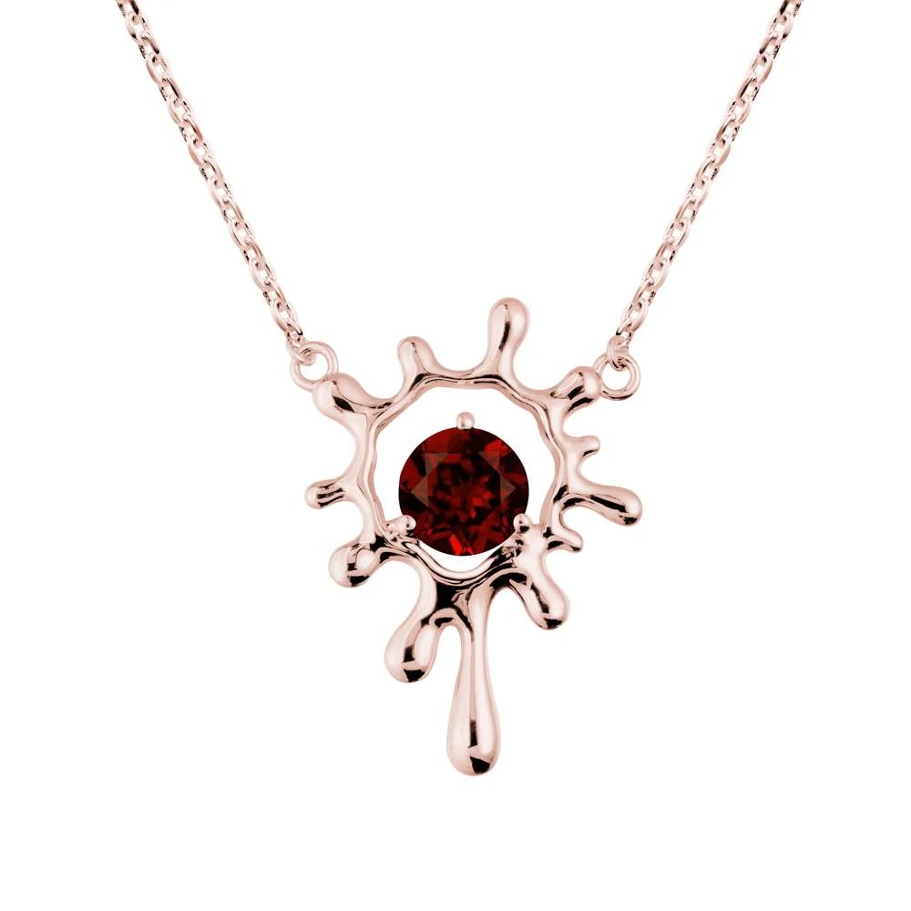 Liquid Garnet Necklace - Image 4
