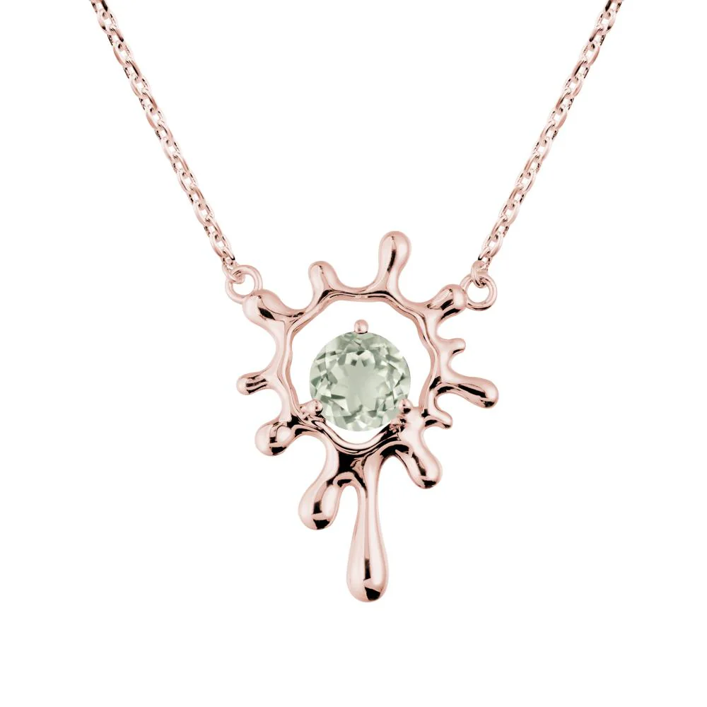 Liquid Green Amethyst Necklace - Image 4