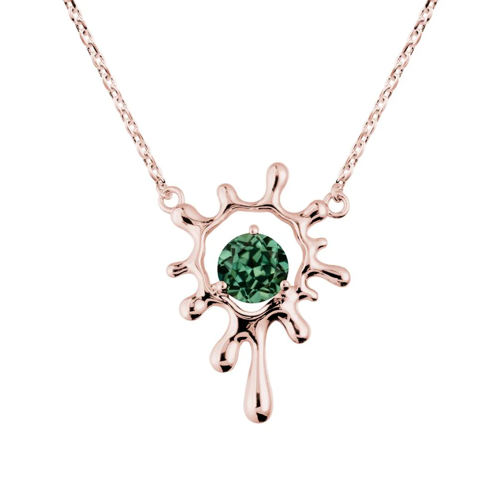 Liquid Green Sapphire Necklace - Image 5