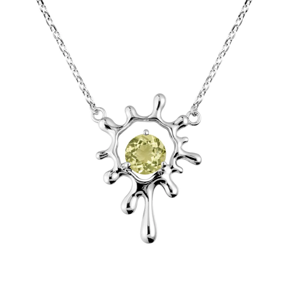 Liquid Lemon Quartz Necklace - Image 3