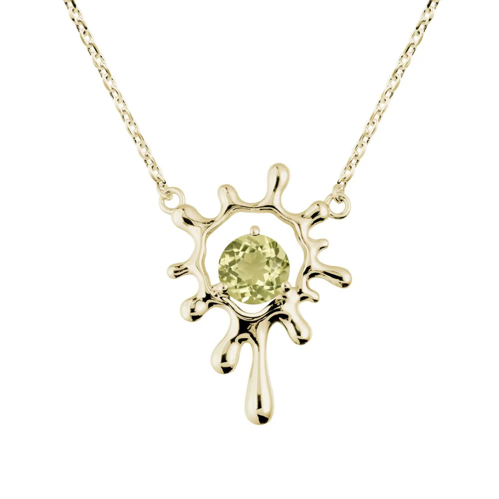 Liquid Lemon Quartz Necklace - Image 4