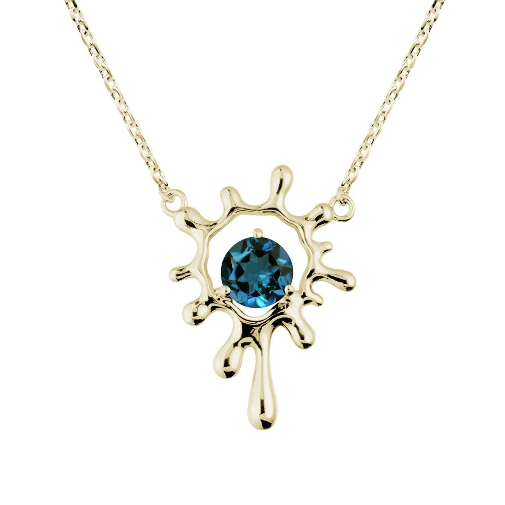 Liquid London Blue Topaz Necklace - Image 3