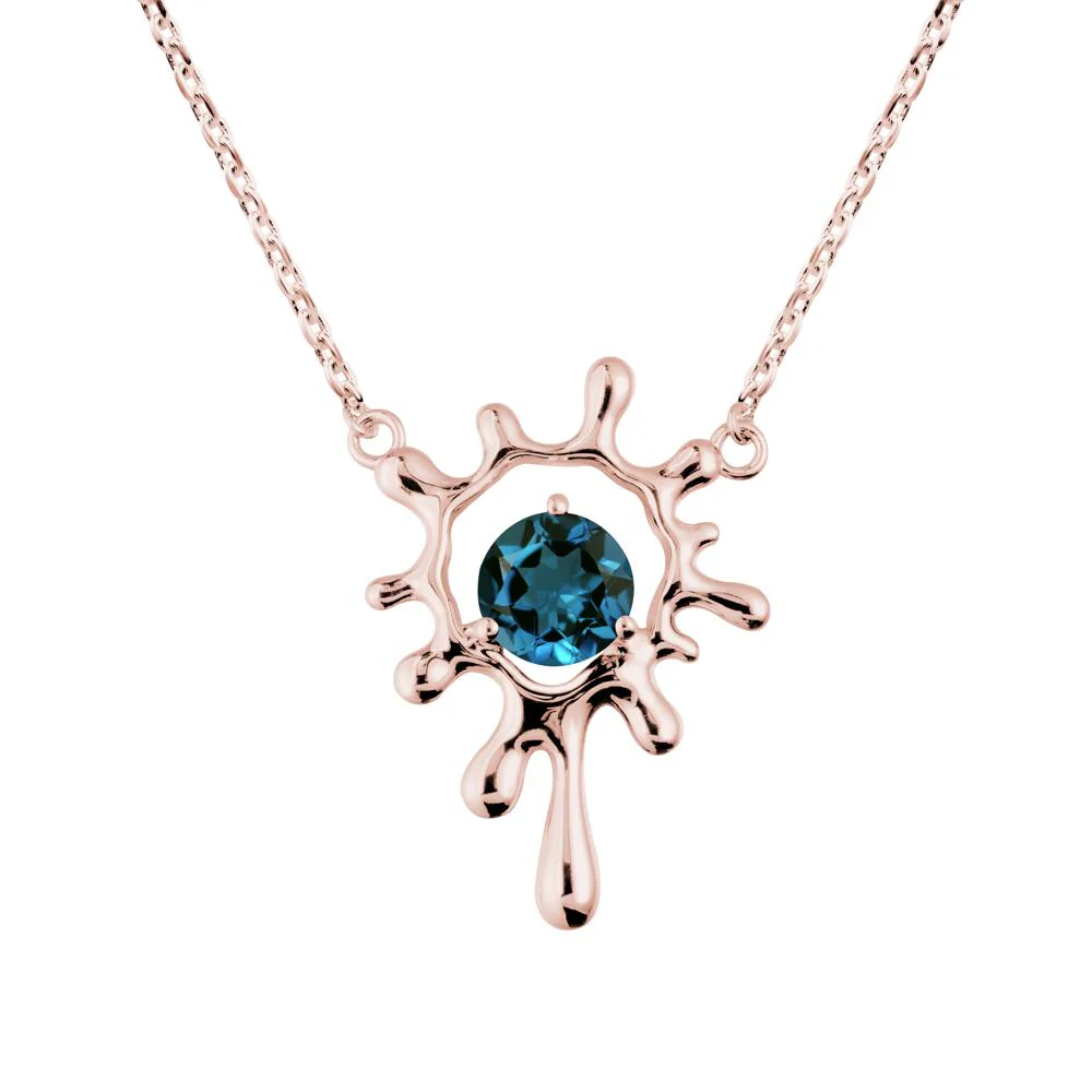 Liquid London Blue Topaz Necklace - Image 4