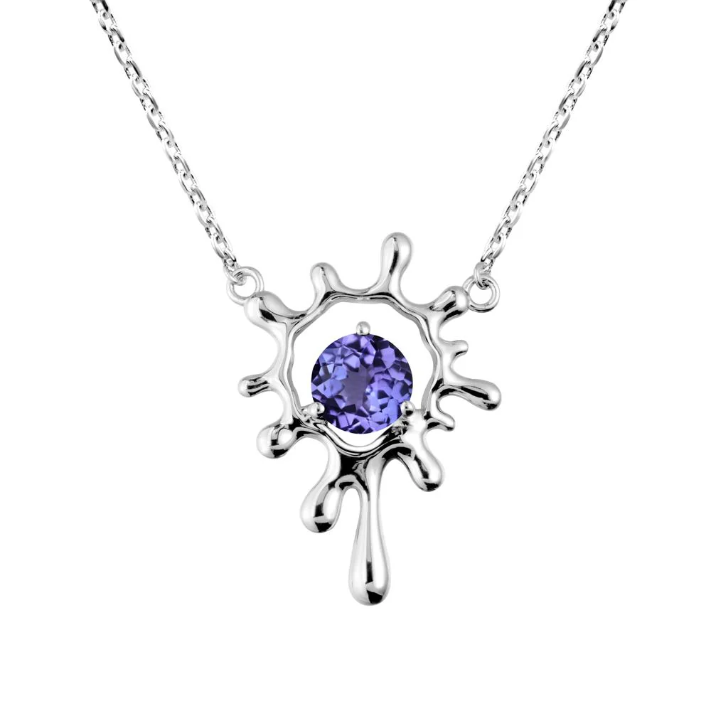 Liquid Tanzanite Necklace