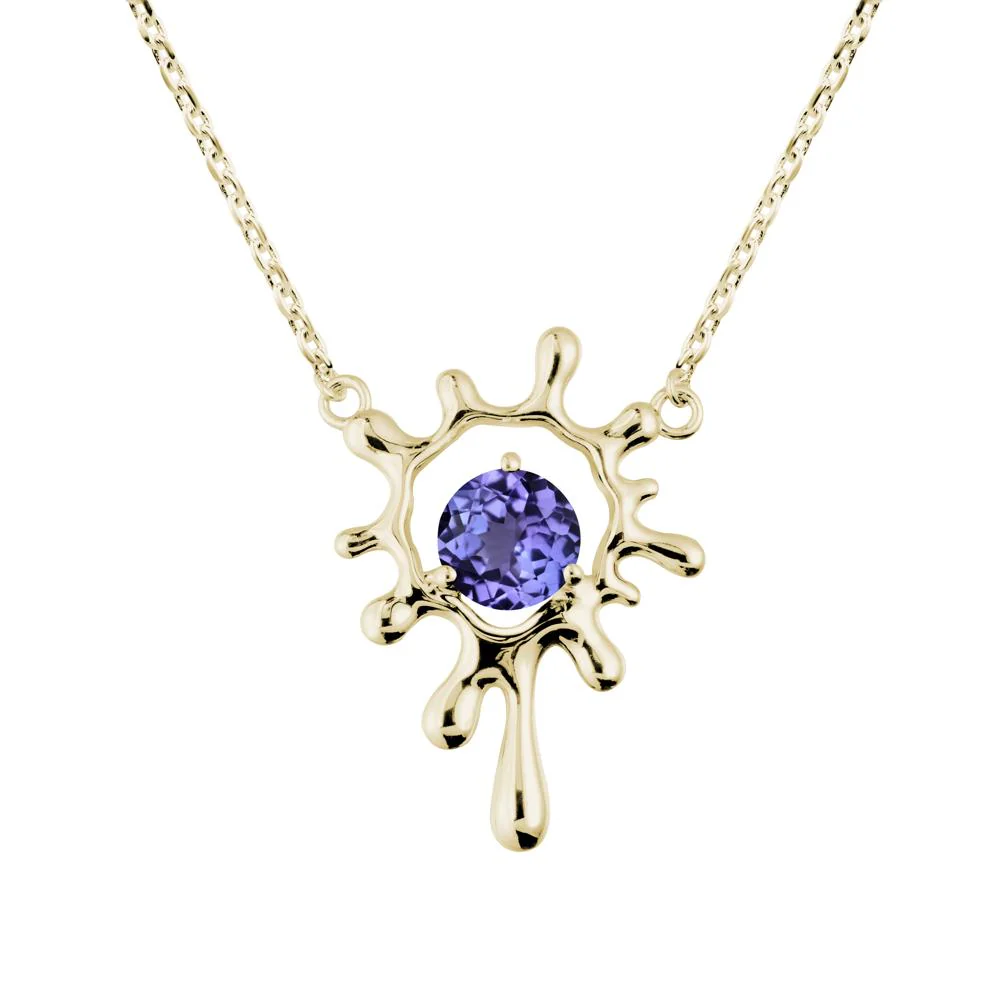 Liquid Tanzanite Necklace - Image 4