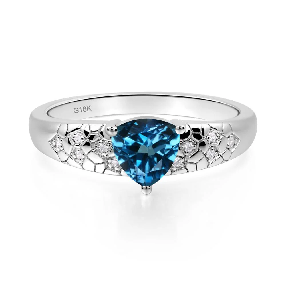 London Blue Topaz Cracked Ring - Image 3