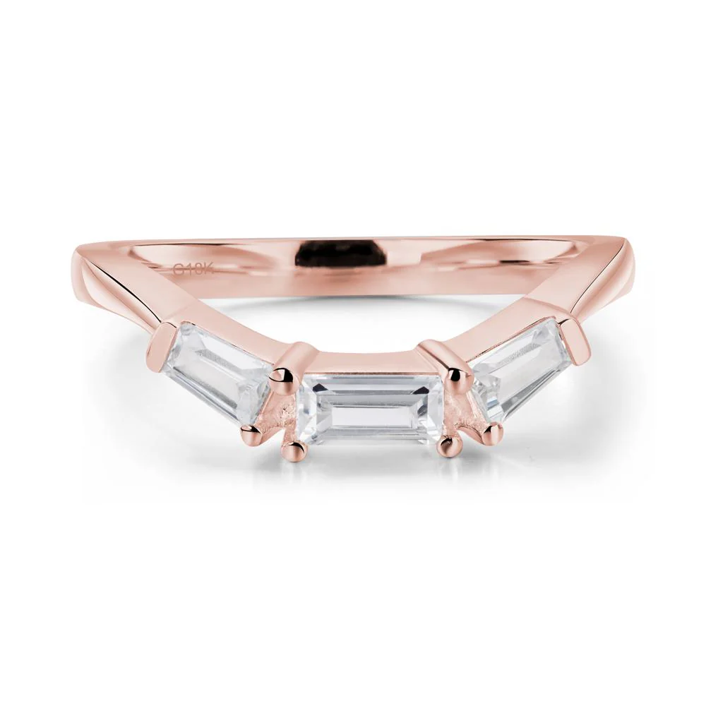 London Blue Topaz Emerald Cut Baguette Ring - Image 18