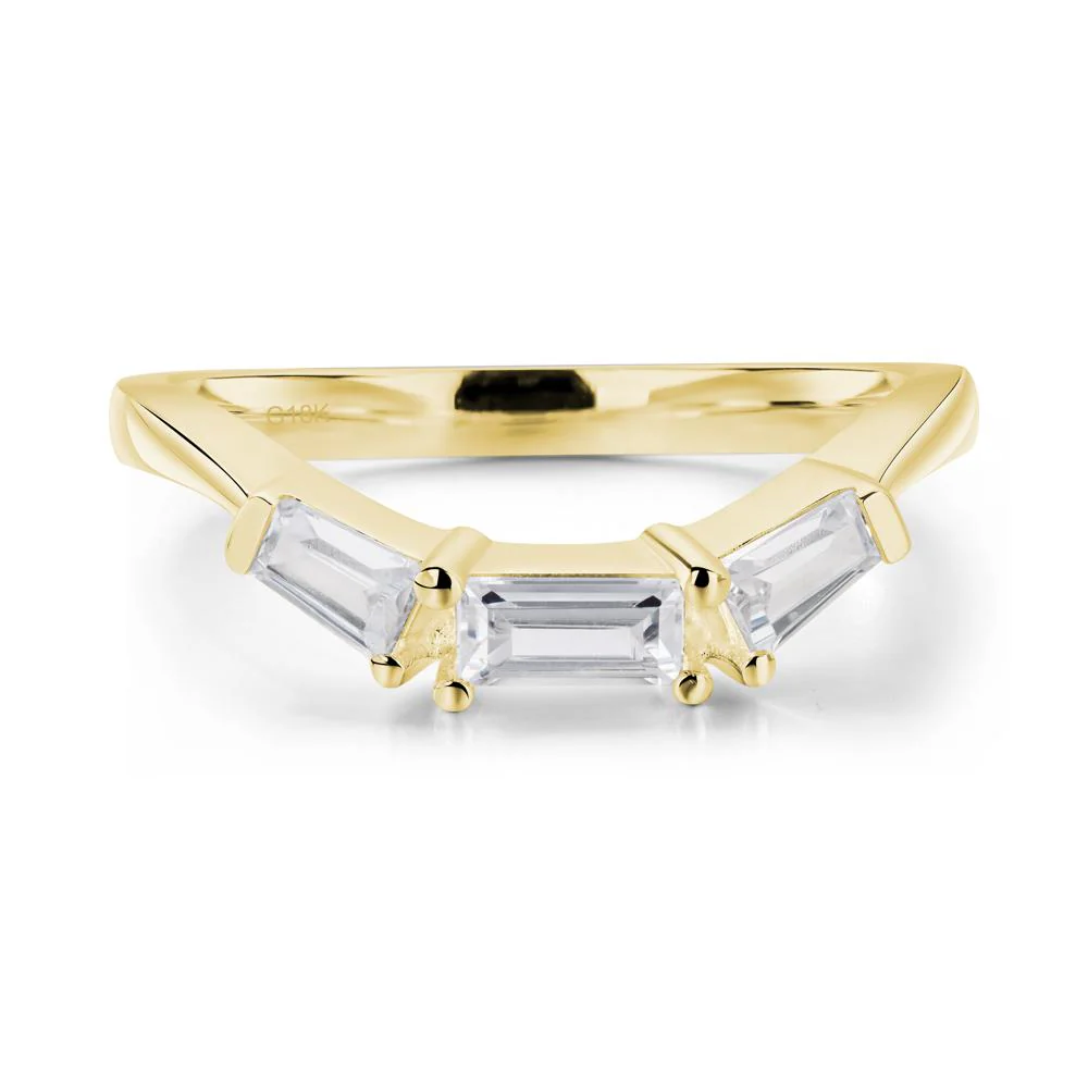 London Blue Topaz Emerald Cut Baguette Ring - Image 22